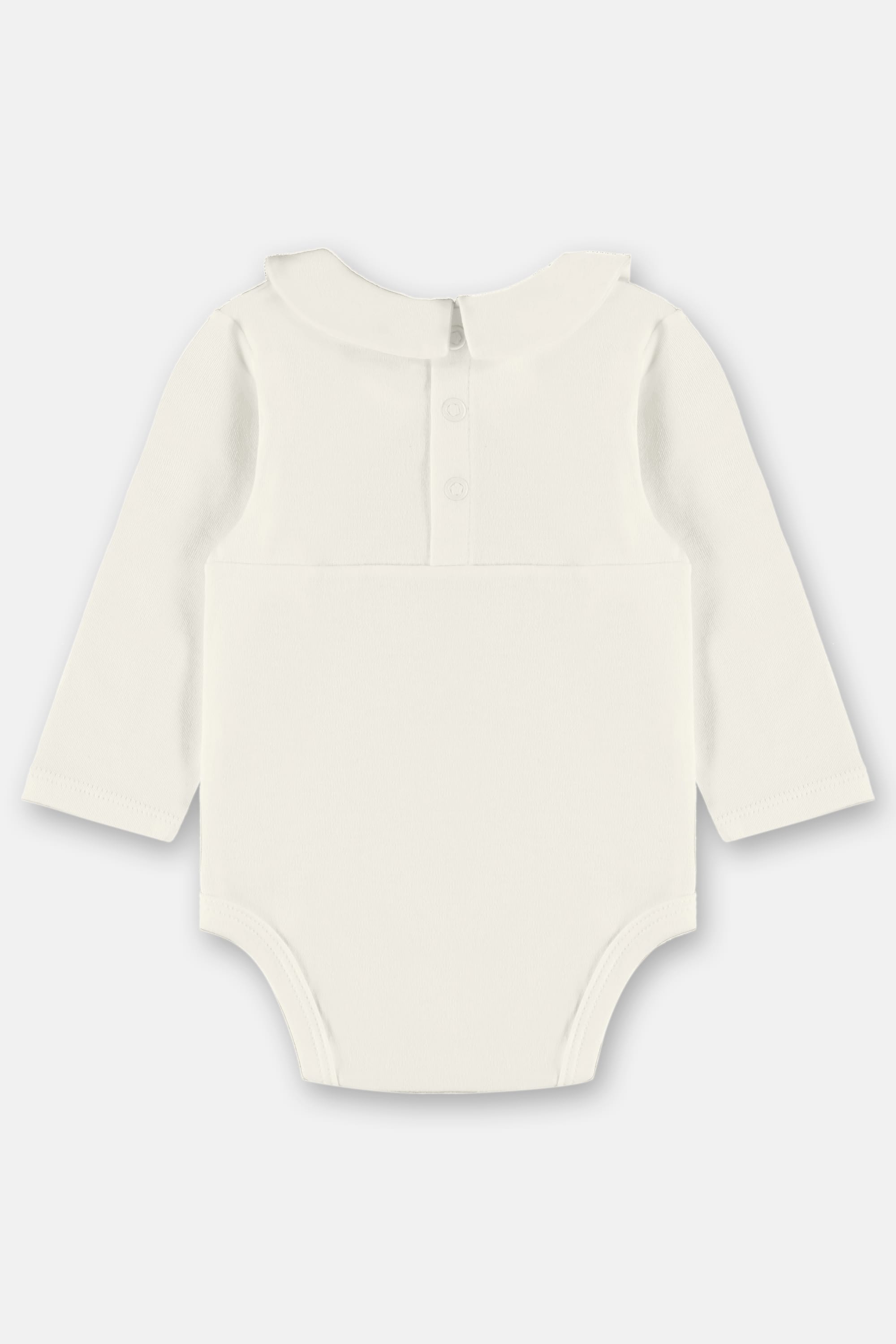 Conjunto Bebê Unissex Body e Calça em Suedine Pima (Off White) Up Baby - Imagem 4